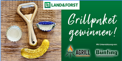 Land & Forst AGrill-Gewinnspiel gemeinsam mit Bünting