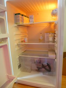 Aufbewahrung von Tierarzneimitteln im Kühlschrank (Quelle: M. Lechner).
